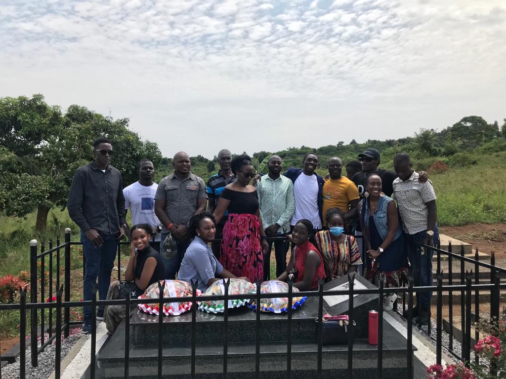 At My Father's Memorial with my Family